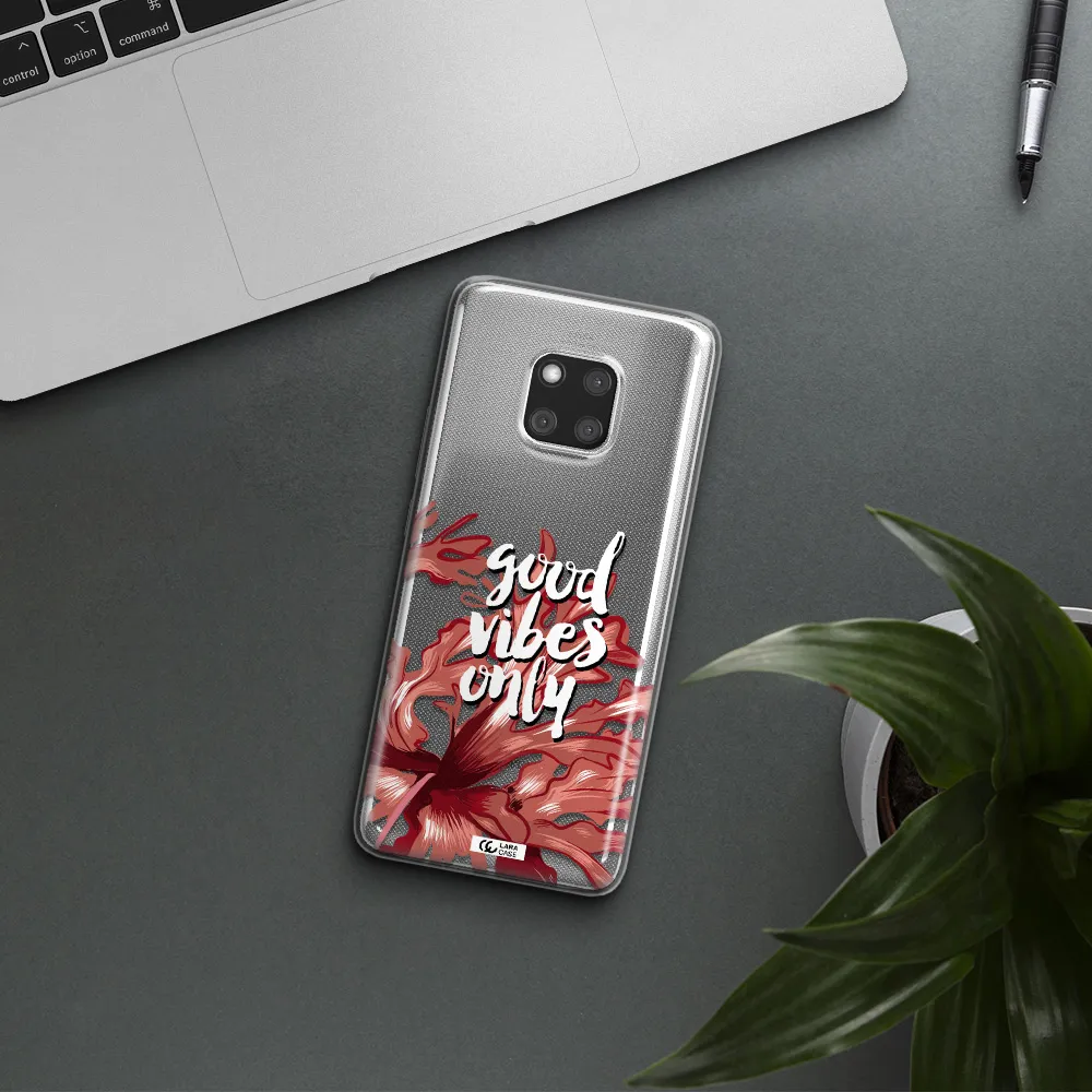 Tropical Vibes Red Huawei Mate 20 Pro Clear TPU Case