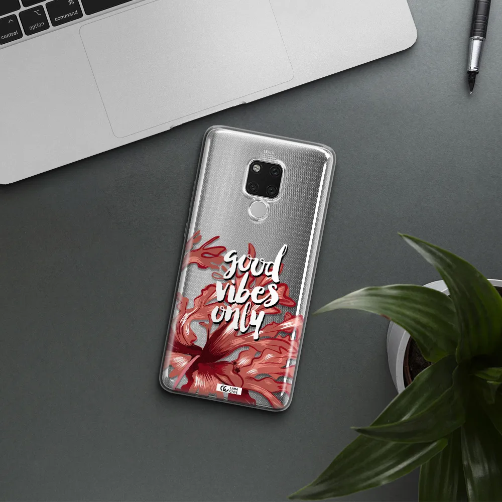 Tropical Vibes Red Huawei Mate 20X Clear TPU Case