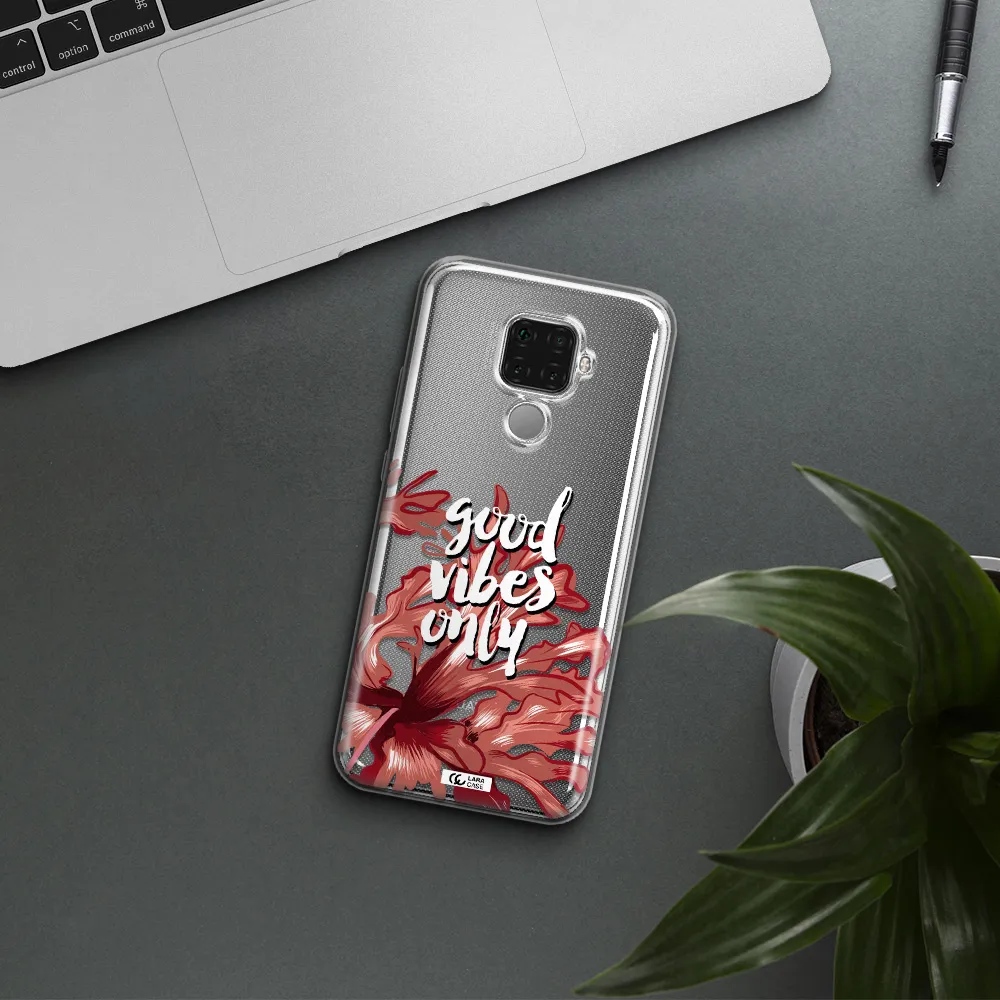 Tropical Vibes Red Huawei Mate 30 Lite Clear TPU Case