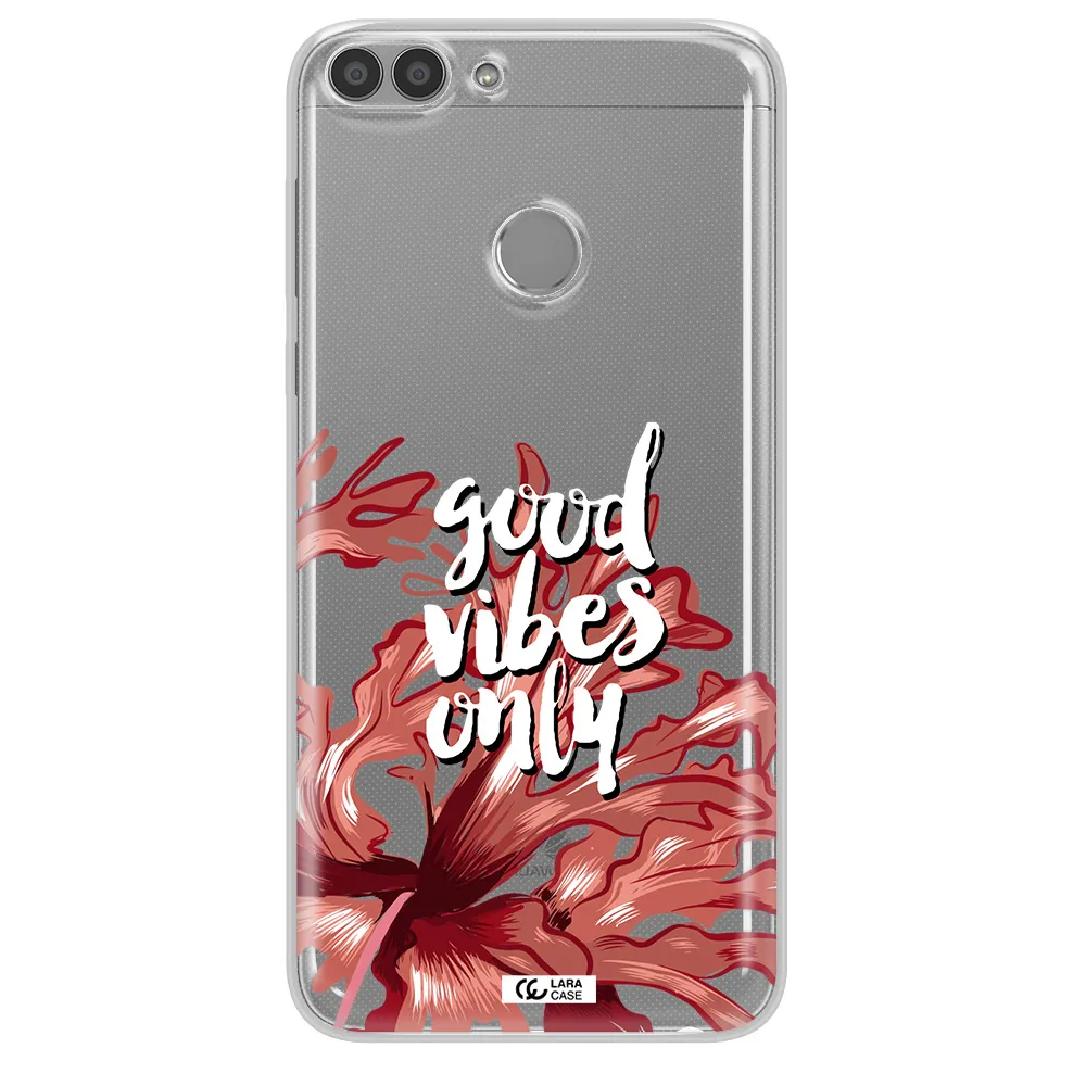 Tropical Vibes Red Huawei P Smart Clear TPU Case