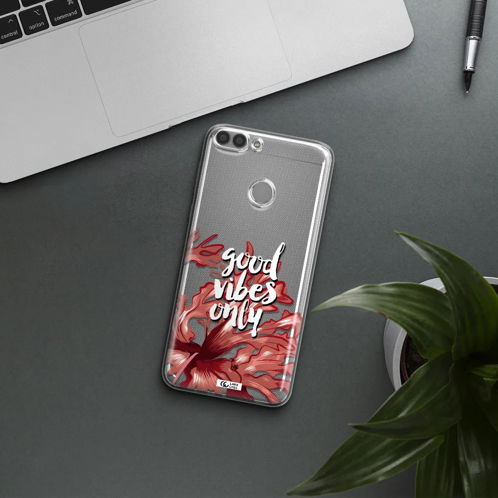 Tropical Vibes Red Huawei P Smart Clear TPU Case