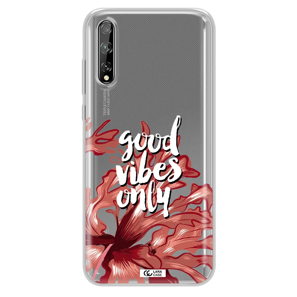 Tropical Vibes Red Huawei P Smart S Clear TPU Case