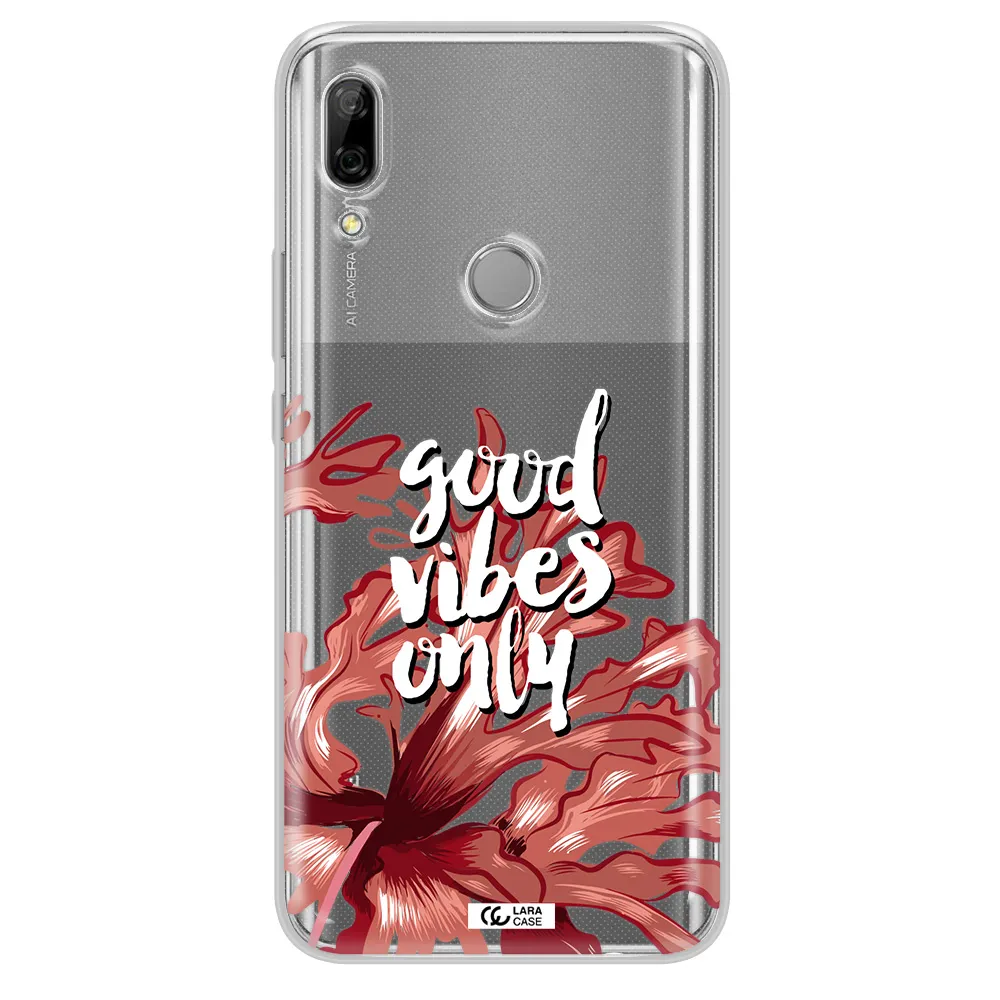 Tropical Vibes Red Huawei P Smart Z Clear TPU Case