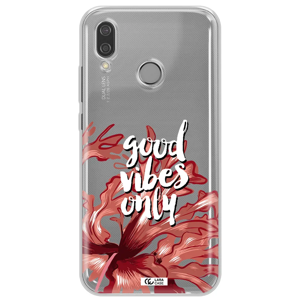 Tropical Vibes Red Huawei P20 Lite Clear TPU Case