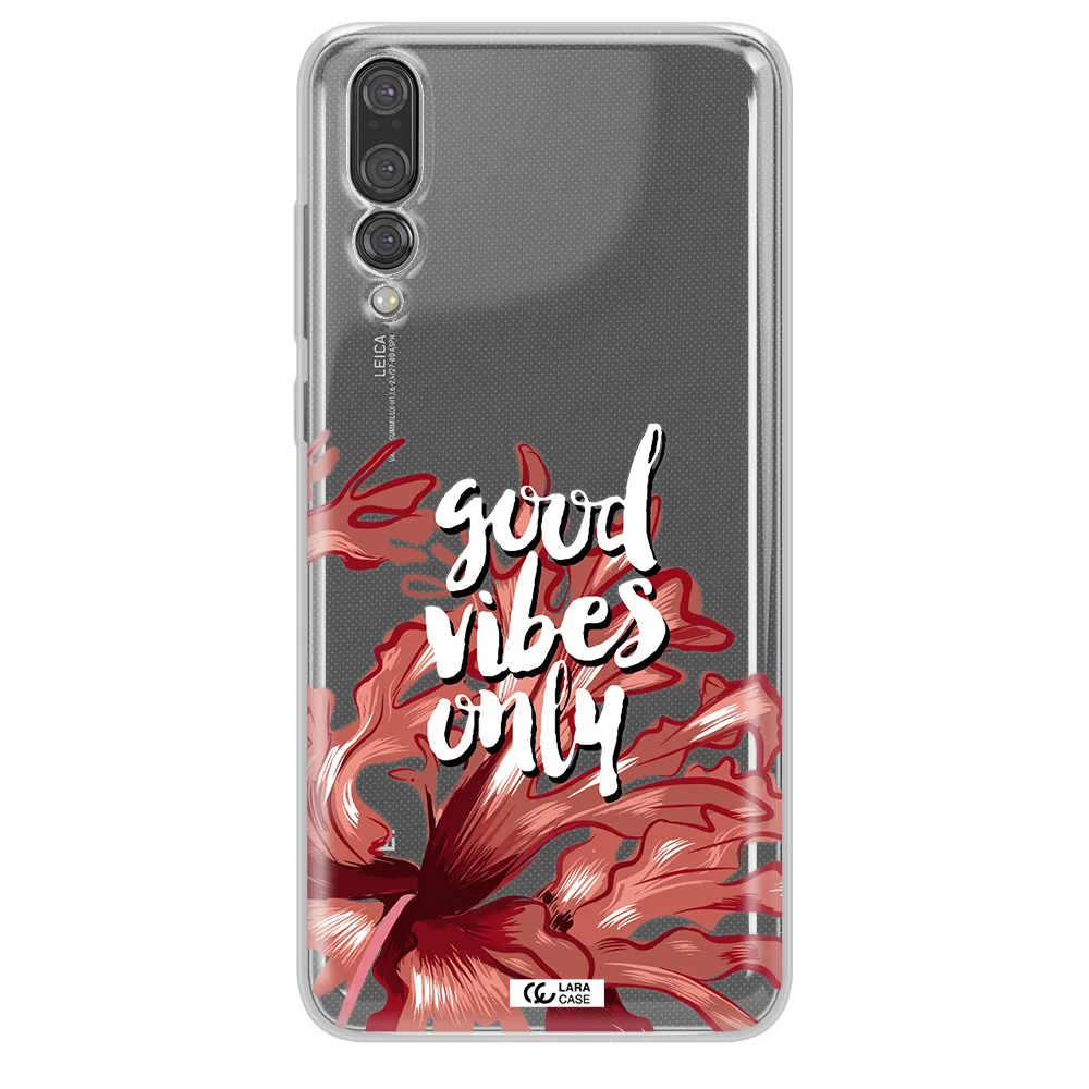 Tropical Vibes Red Huawei P20 Pro Clear TPU Case