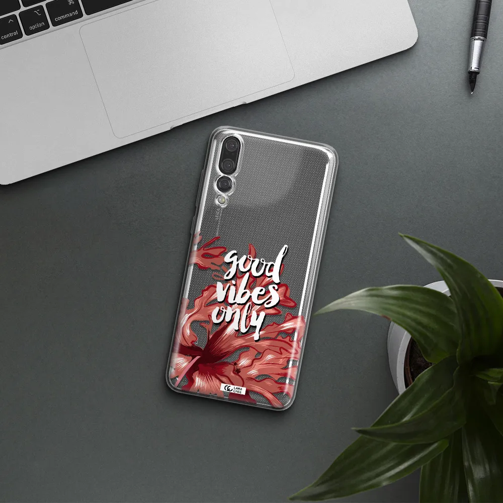 Tropical Vibes Red Huawei P20 Pro Clear TPU Case