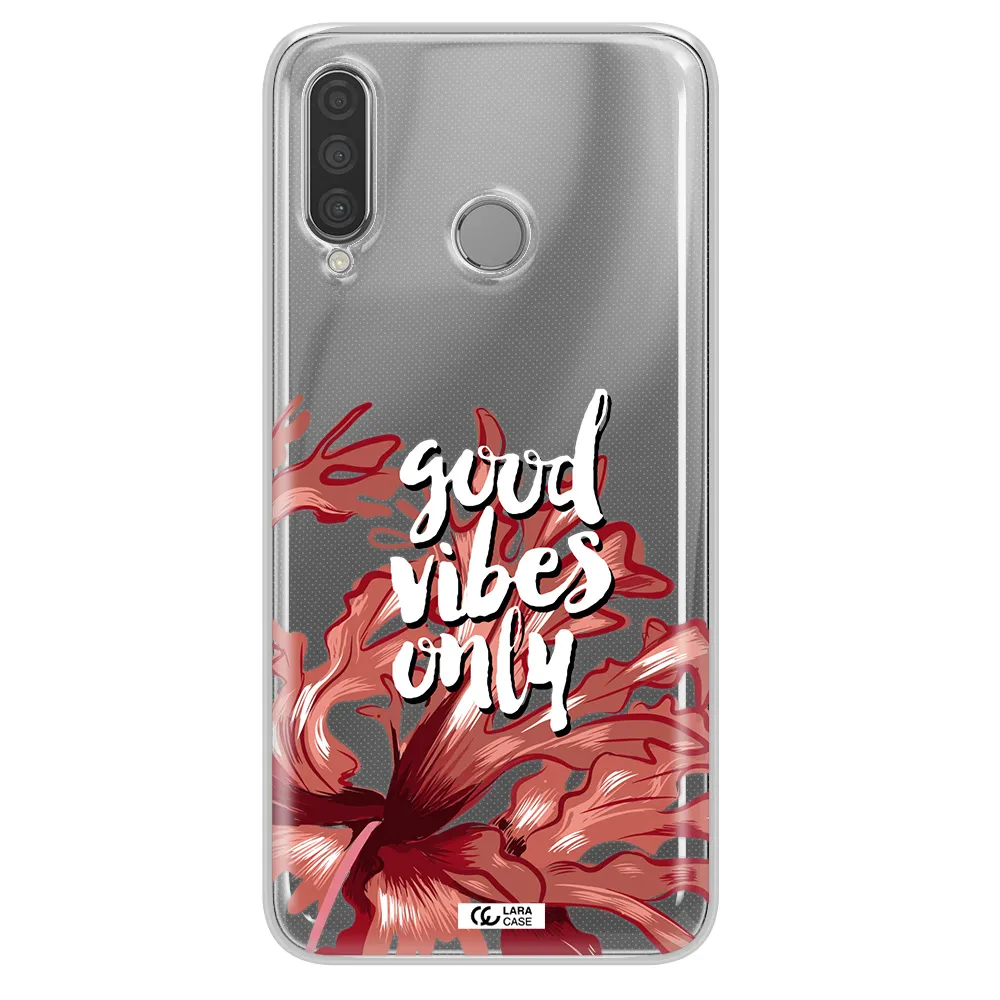 Tropical Vibes Red Huawei P30 Lite Clear TPU Case