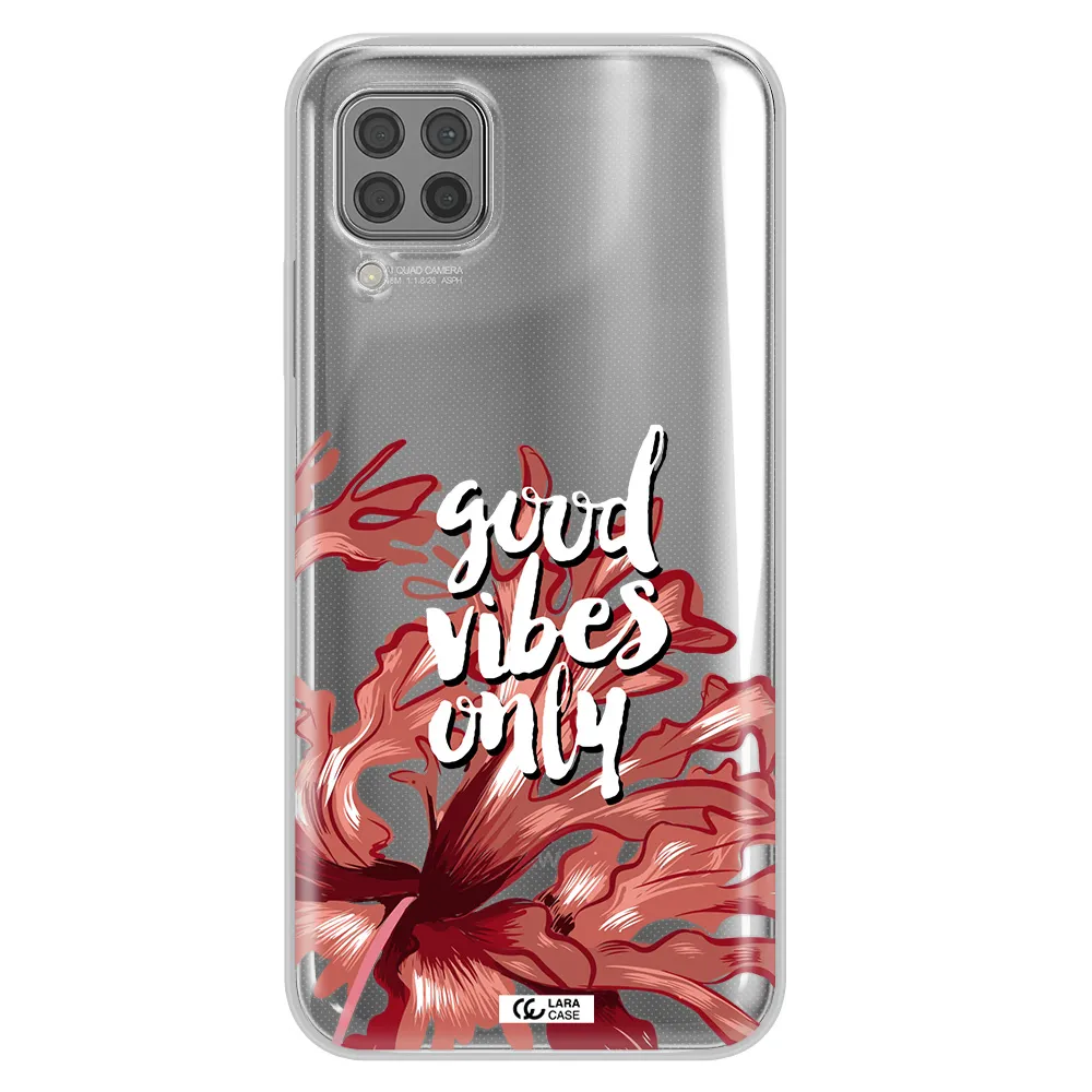 Tropical Vibes Red Huawei P40 Lite Clear TPU Case