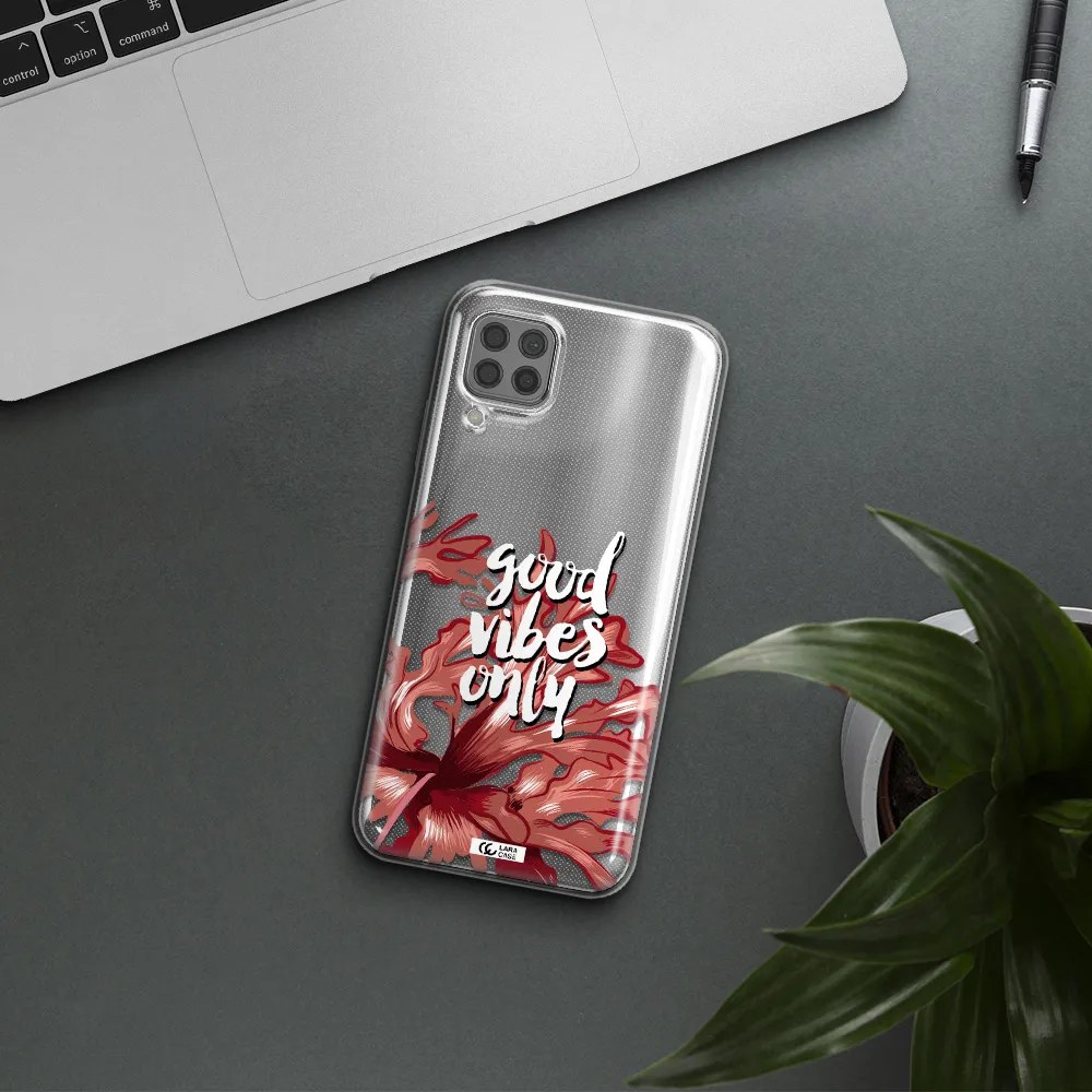 Tropical Vibes Red Huawei P40 Lite Clear TPU Case