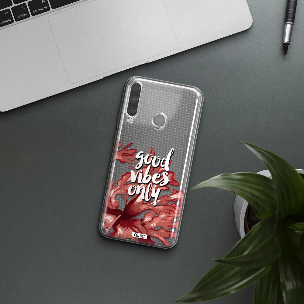 Tropical Vibes Red Huawei P40 Lite E Clear TPU Case
