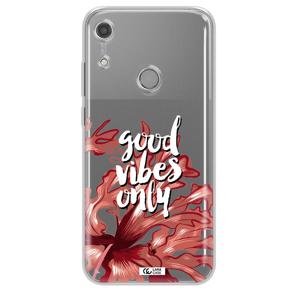 Tropical Vibes Red Huawei Y6S Clear TPU Case