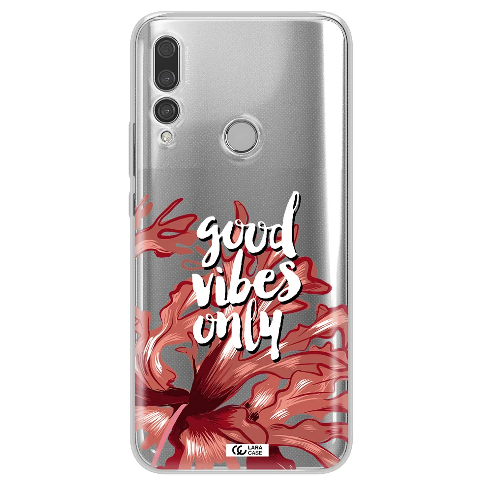 Tropical Vibes Red Huawei Y9 Prime 2019 Clear TPU Case