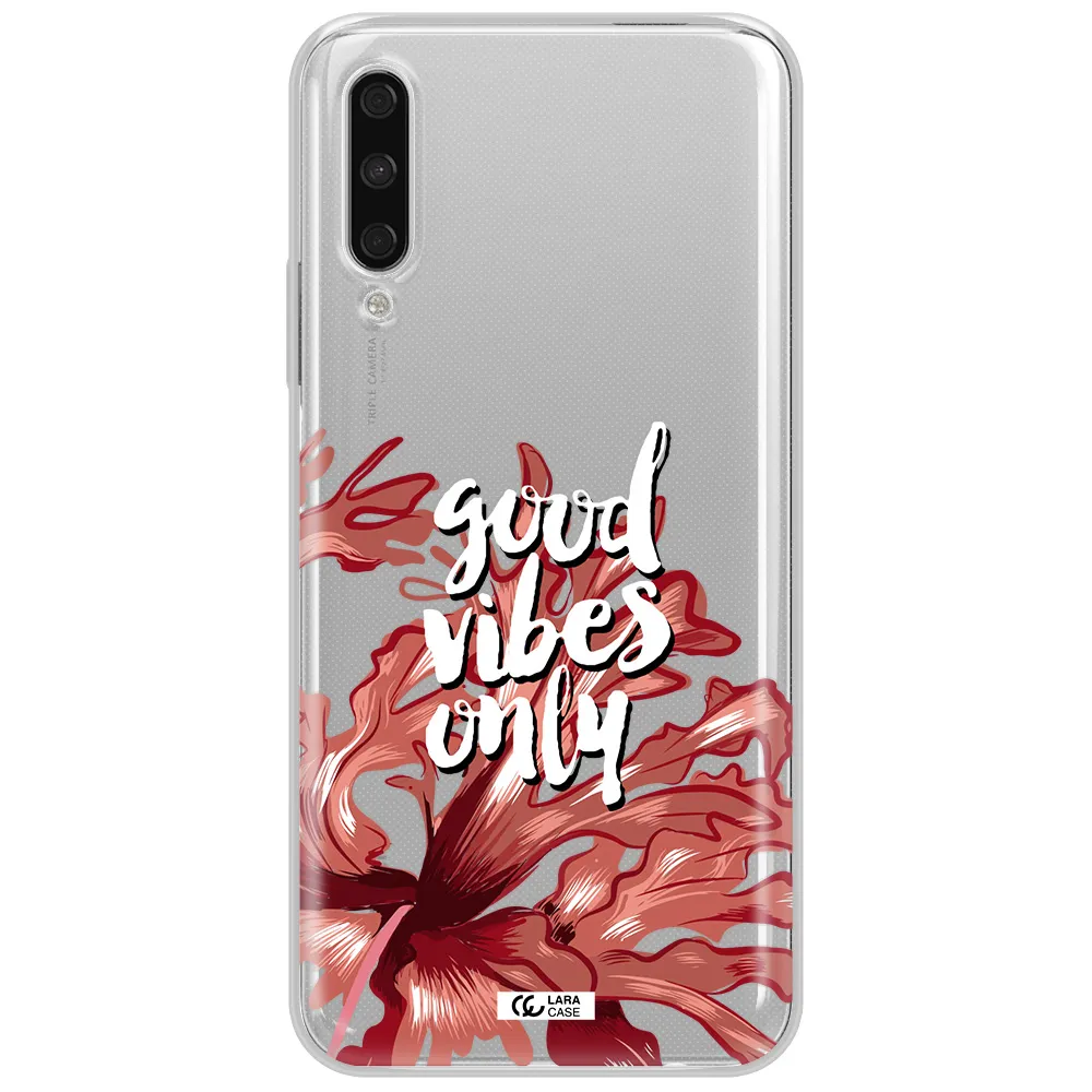Tropical Vibes Red Huawei Y9S Clear Tpu Case