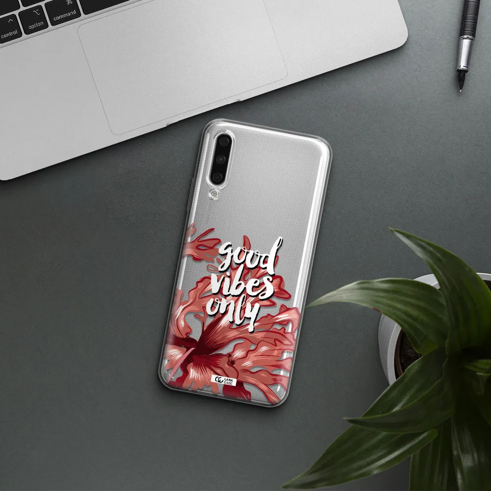 Tropical Vibes Red Huawei Y9S Clear Tpu Case