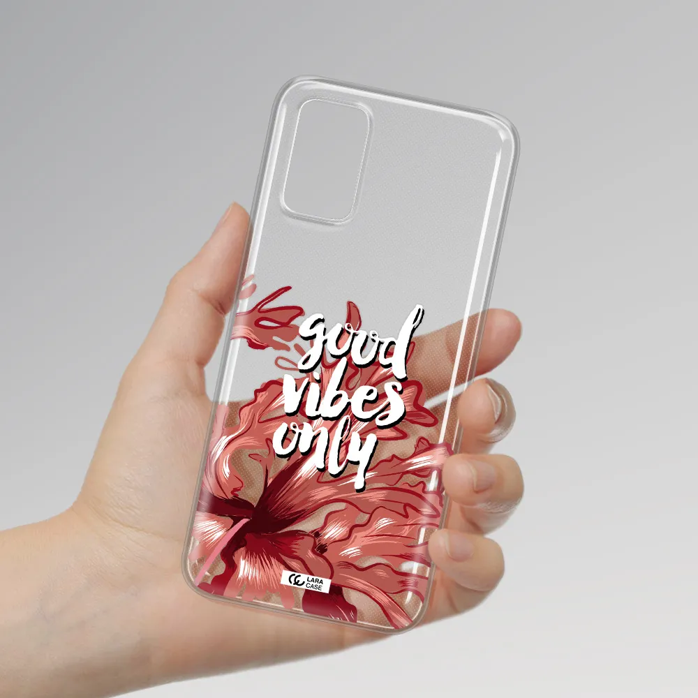 Tropical Vibes Red Samsung A03S Clear TPU Case