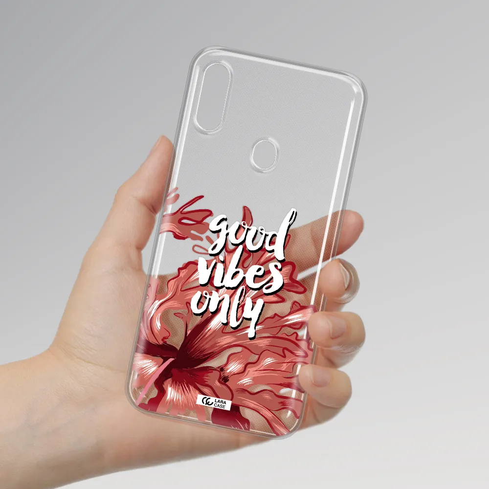 Tropical Vibes Red Samsung A11 Clear TPU Case
