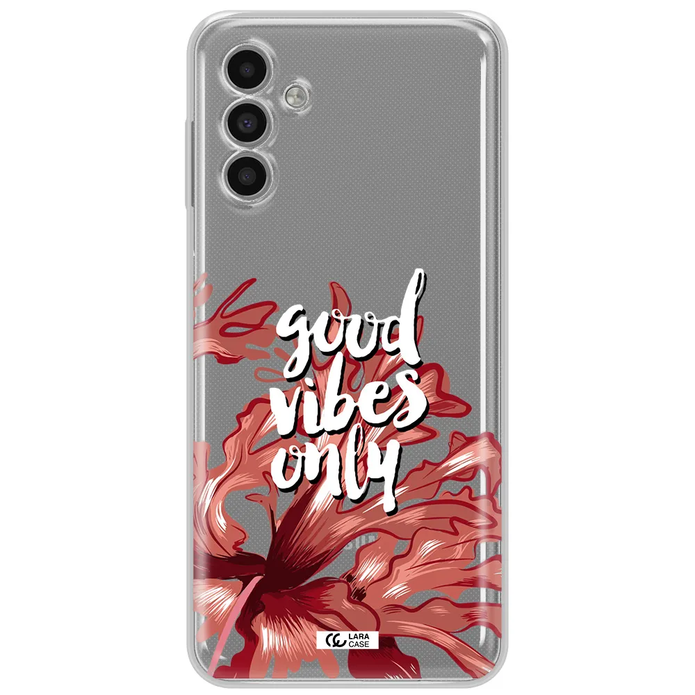 Tropical Vibes Red Samsung A13 5G Clear Tpu Case
