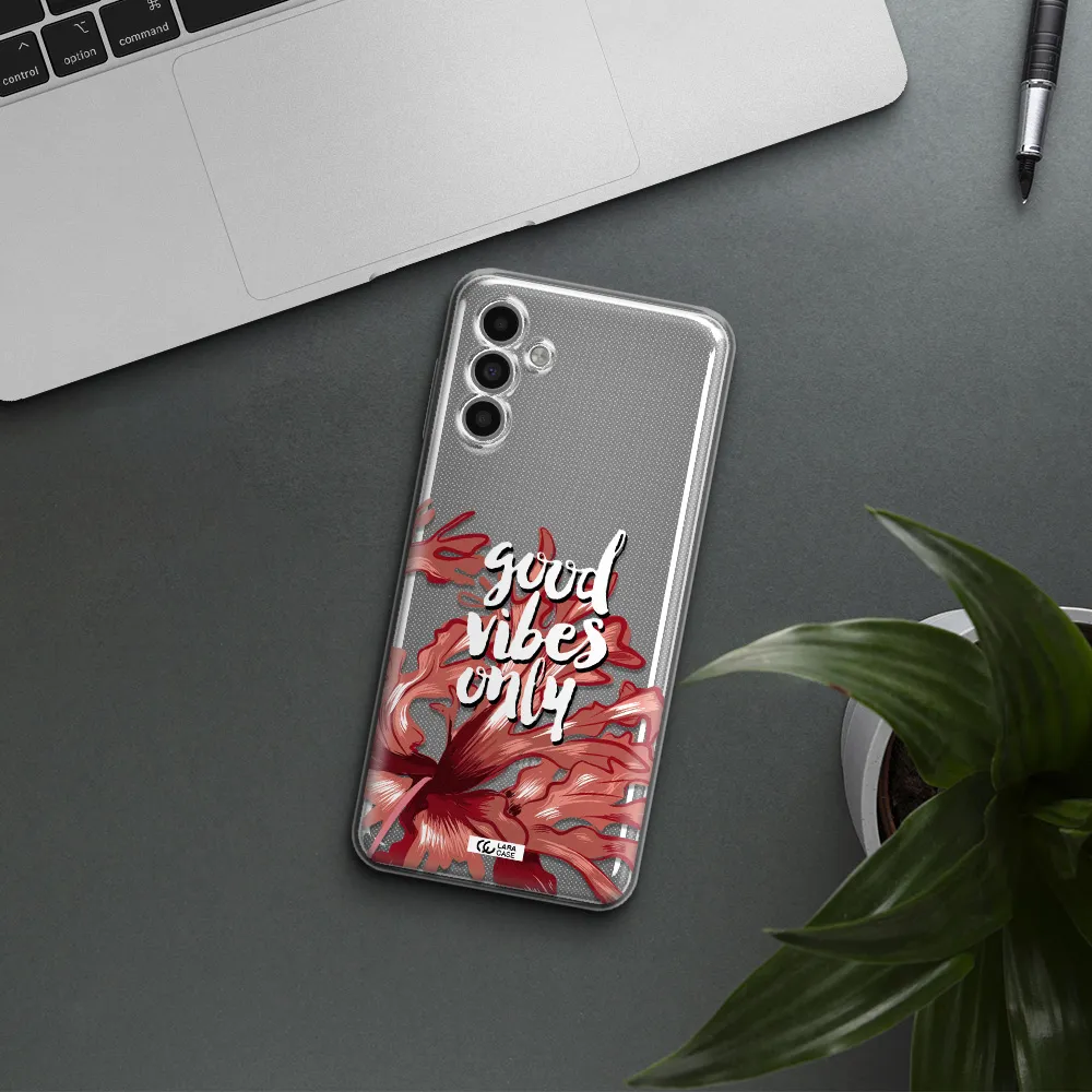 Tropical Vibes Red Samsung A13 5G Clear Tpu Case