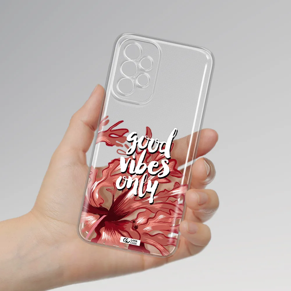 Tropical Vibes Red Samsung A23 5G Clear Tpu Case