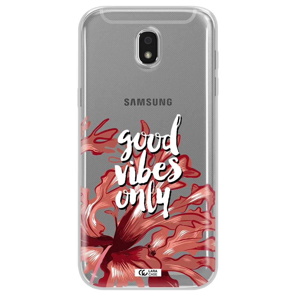 Tropical Vibes Red Samsung J5 2017 Clear TPU Case