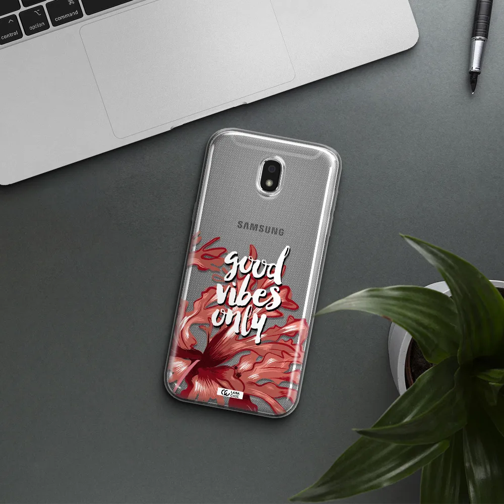 Tropical Vibes Red Samsung J5 2017 Clear TPU Case
