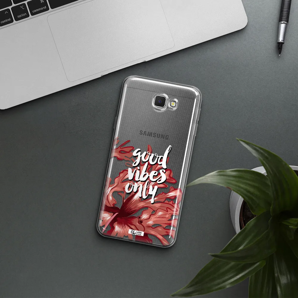 Tropical Vibes Red Samsung J5 Prime Clear TPU Case