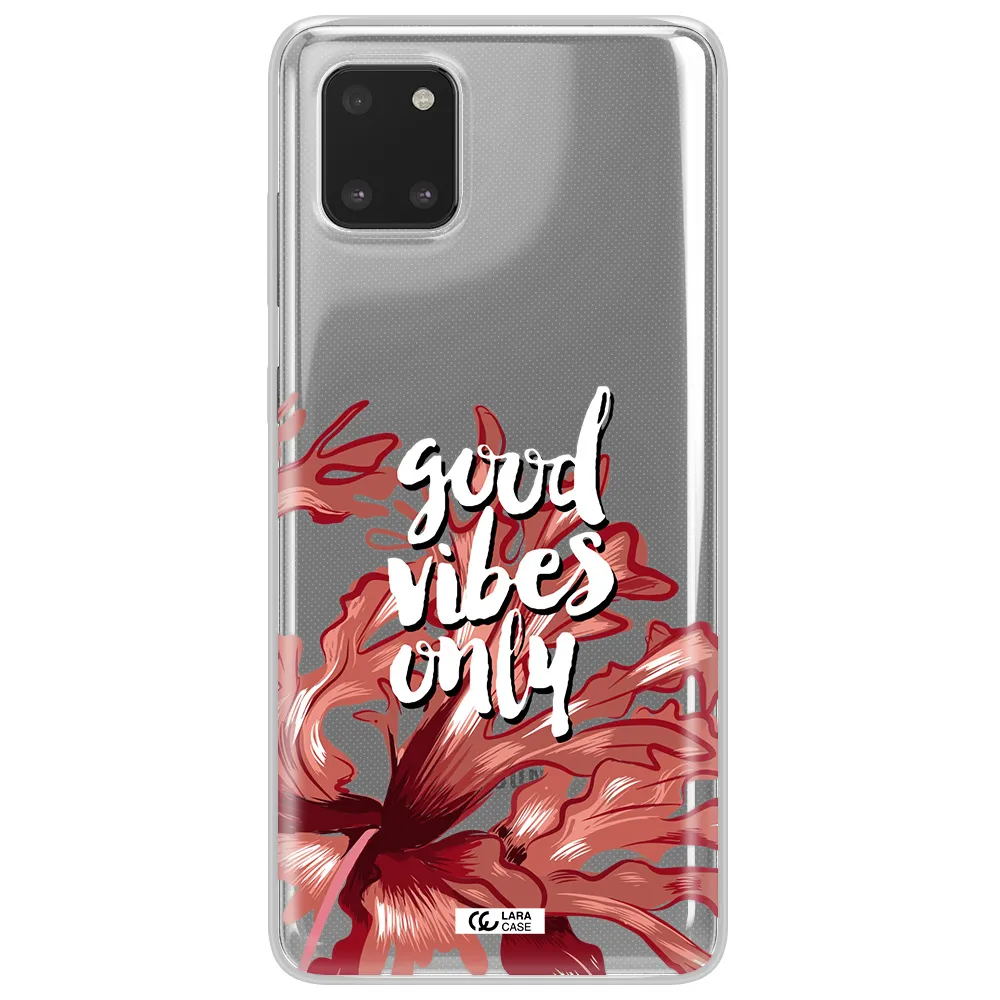 Tropical Vibes Red Samsung Note 10 Lite Clear TPU Case