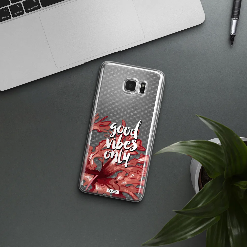 Tropical Vibes Red Samsung Note 5 Clear TPU Case
