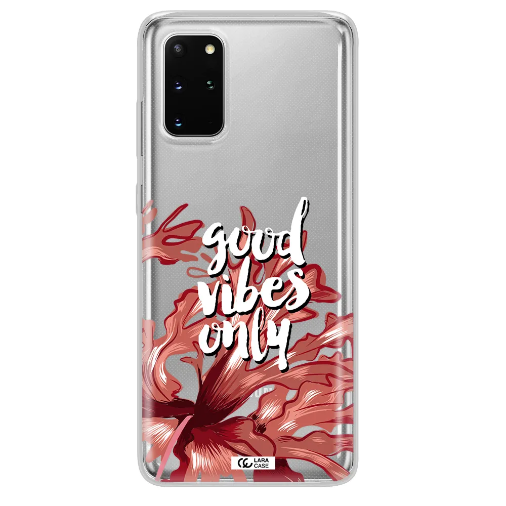 Tropical Vibes Red Samsung S 20 Plus Clear TPU Case