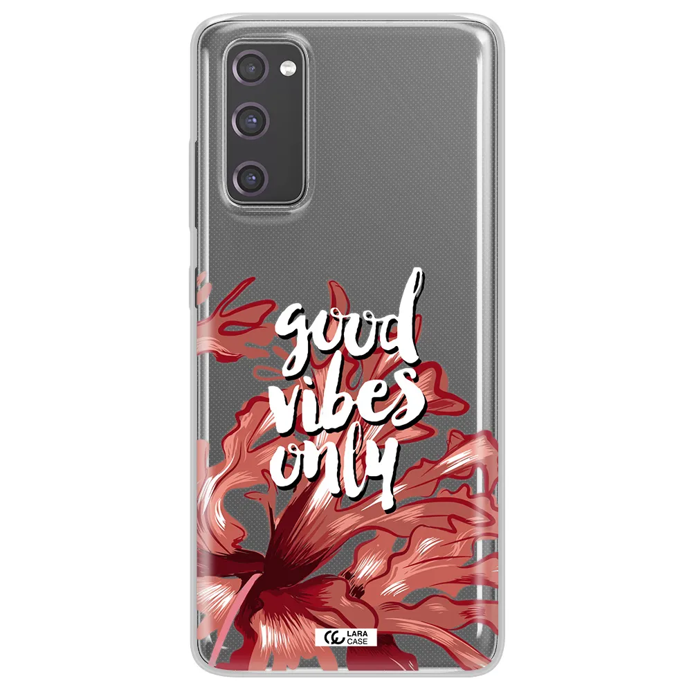 Tropical Vibes Red Samsung S20 Fe Clear TPU Case