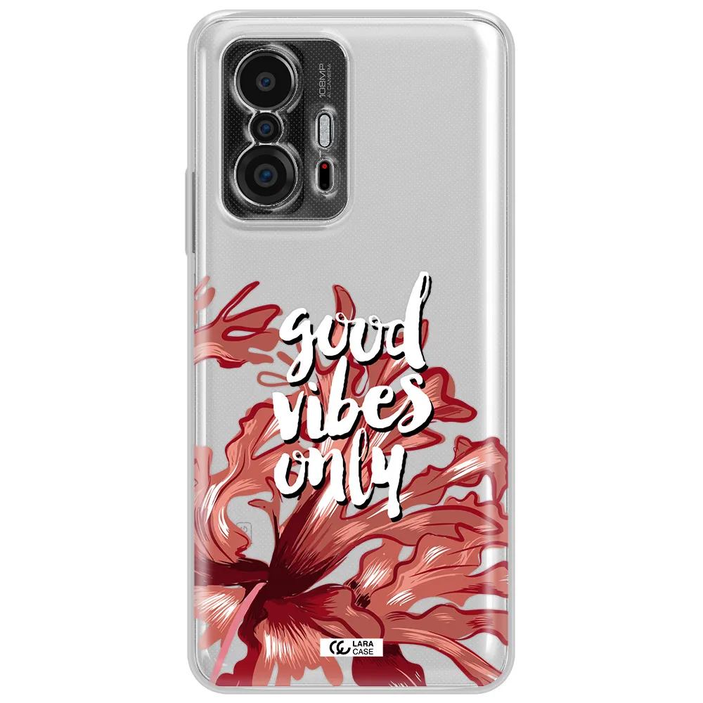 Tropical Vibes Red Xiaomi 11T Clear Tpu Case