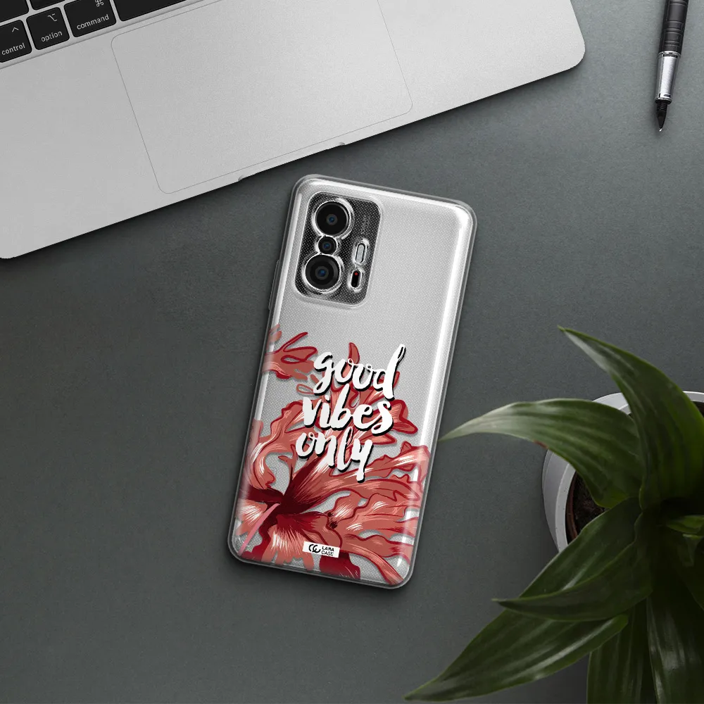 Tropical Vibes Red Xiaomi 11T Clear Tpu Case