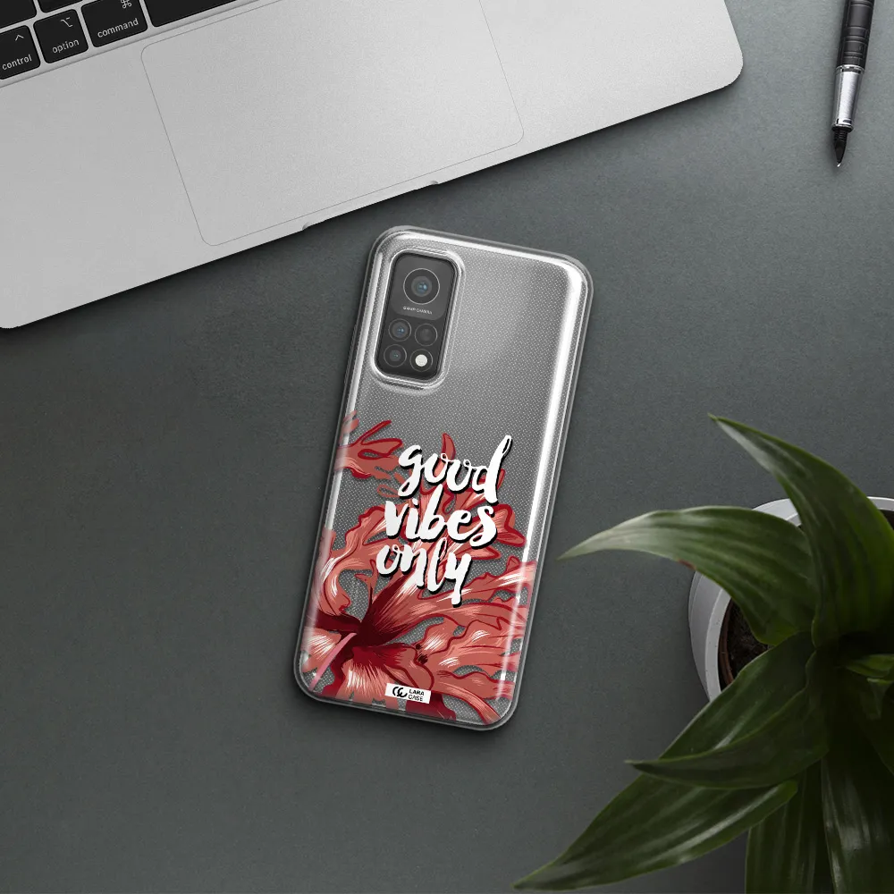 Tropical Vibes Red Xiaomi Mi 10 T Pro Clear TPU Case