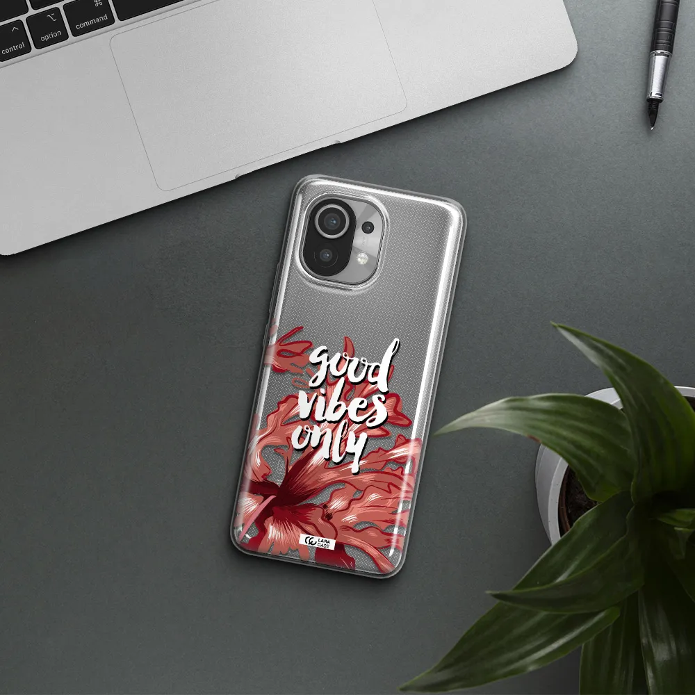 Tropical Vibes Red Xiaomi Mi 11 Clear TPU Case