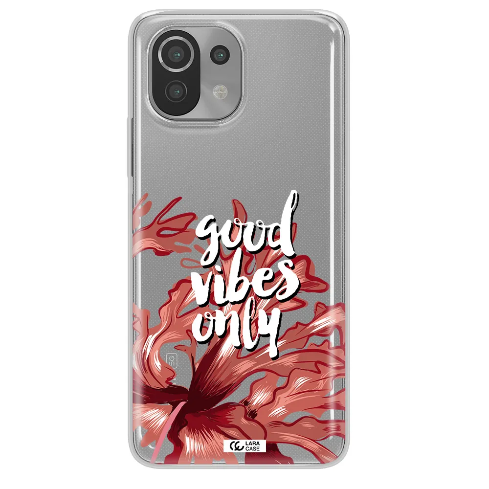 Tropical Vibes Red Xiaomi Mi 11 Lite Clear TPU Case