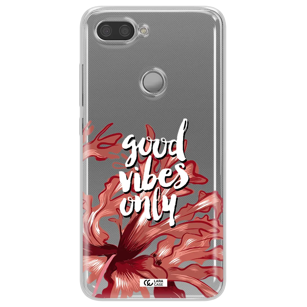Tropical Vibes Red Xiaomi Mi 8 Lite Clear TPU Case