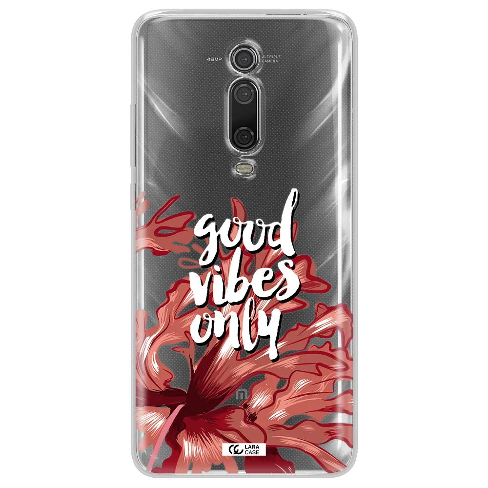 Tropical Vibes Red Xiaomi Mi 9T Clear TPU Case
