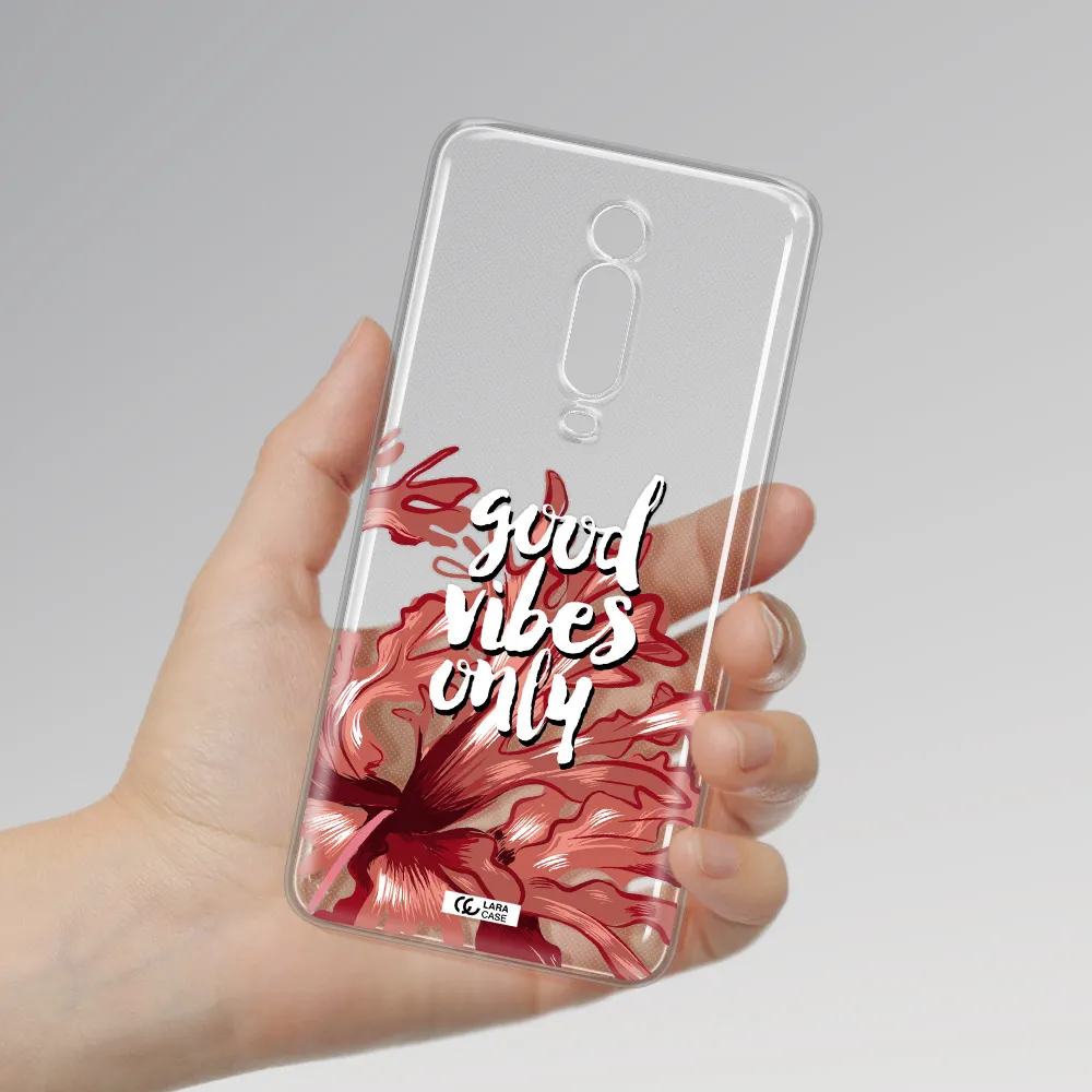 Tropical Vibes Red Xiaomi Mi 9T Clear TPU Case