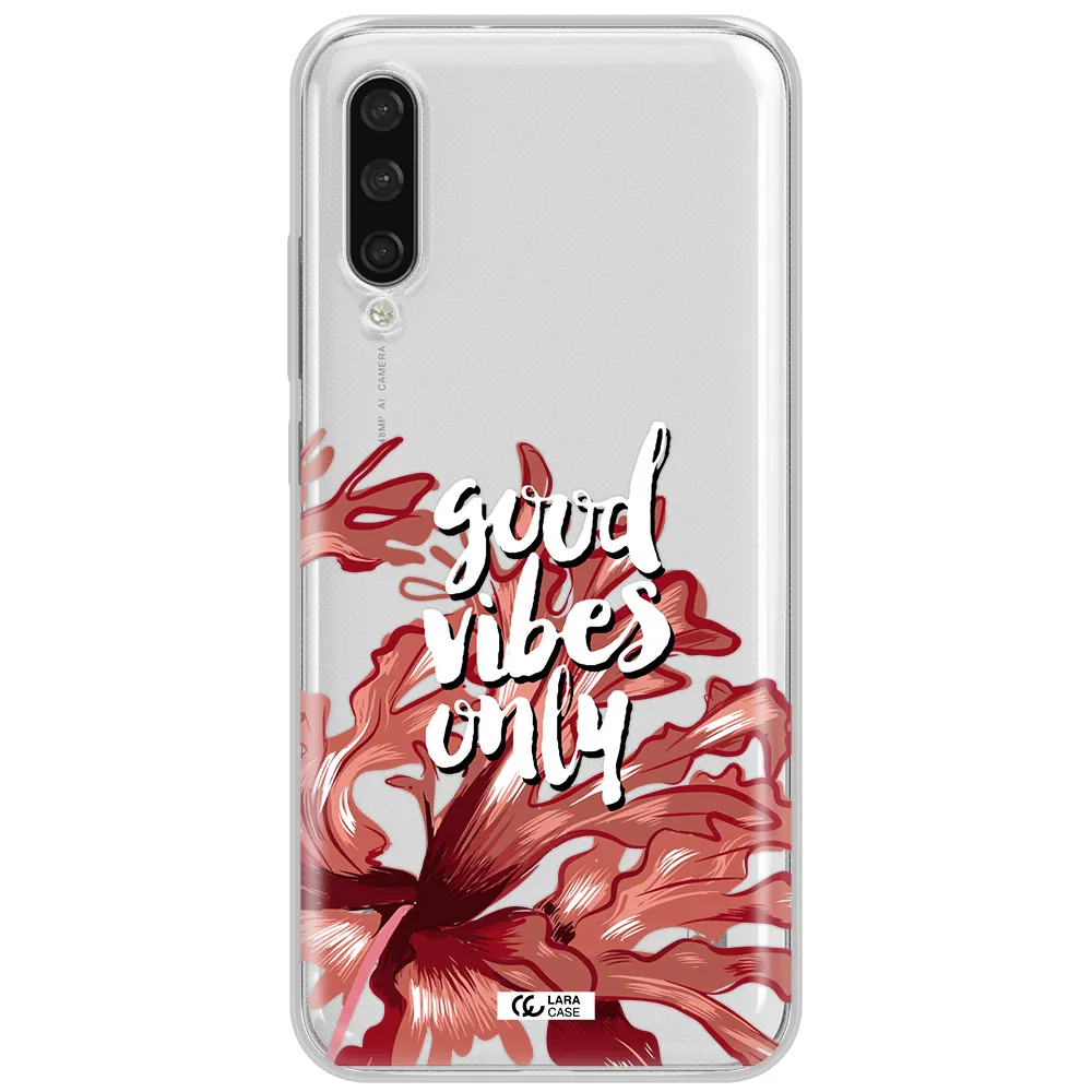 Tropical Vibes Red Xiaomi Mi A3 Clear Tpu Case