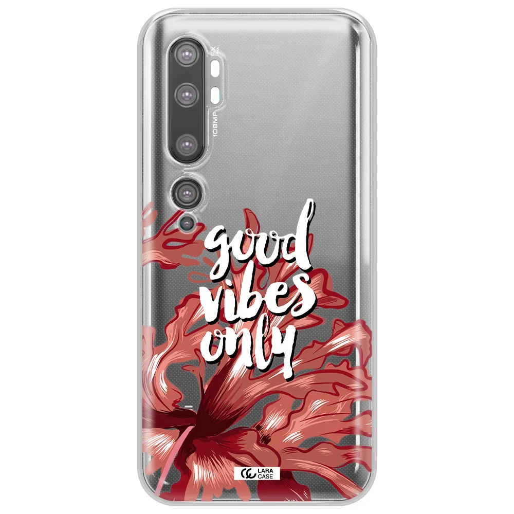 Tropical Vibes Red Xiaomi Mi Note 10 Clear TPU Case