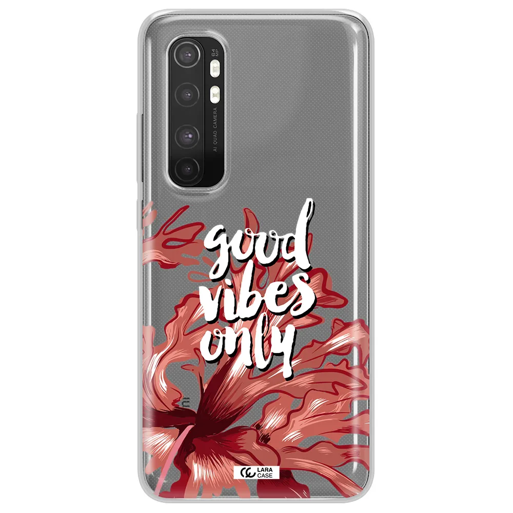 Tropical Vibes Red Xiaomi Mi Note 10 Lite Clear TPU Case