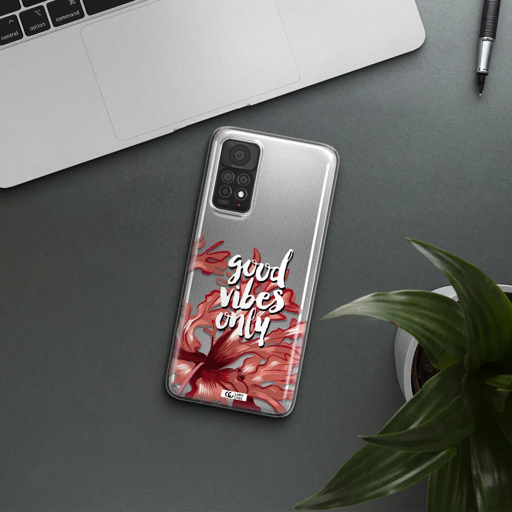 Tropical Vibes Red Xiaomi Note 11 Pro Clear TPU Case