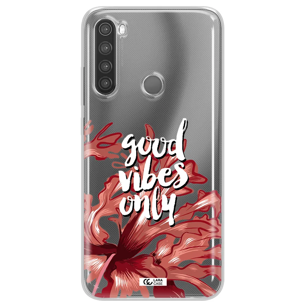 Tropical Vibes Red Xiaomi Note 8 Clear TPU Case