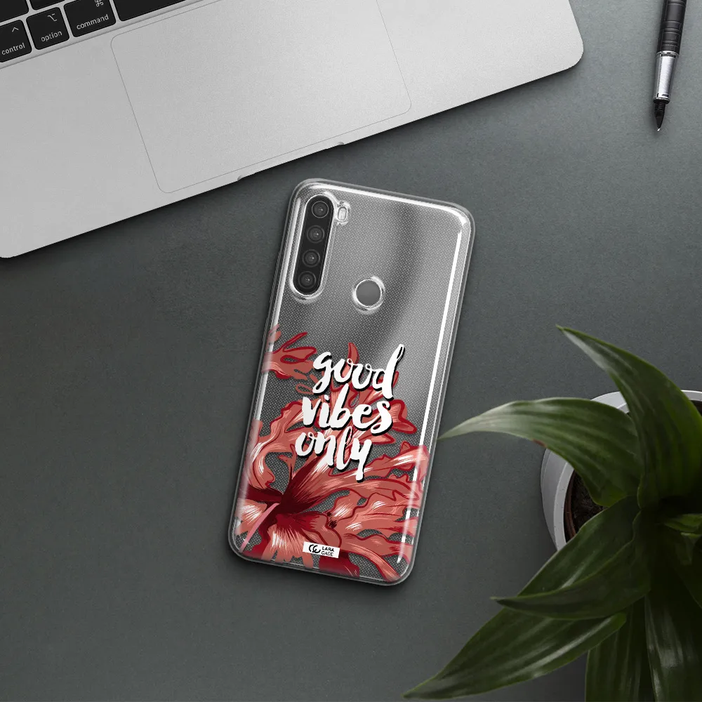 Tropical Vibes Red Xiaomi Note 8 Clear TPU Case