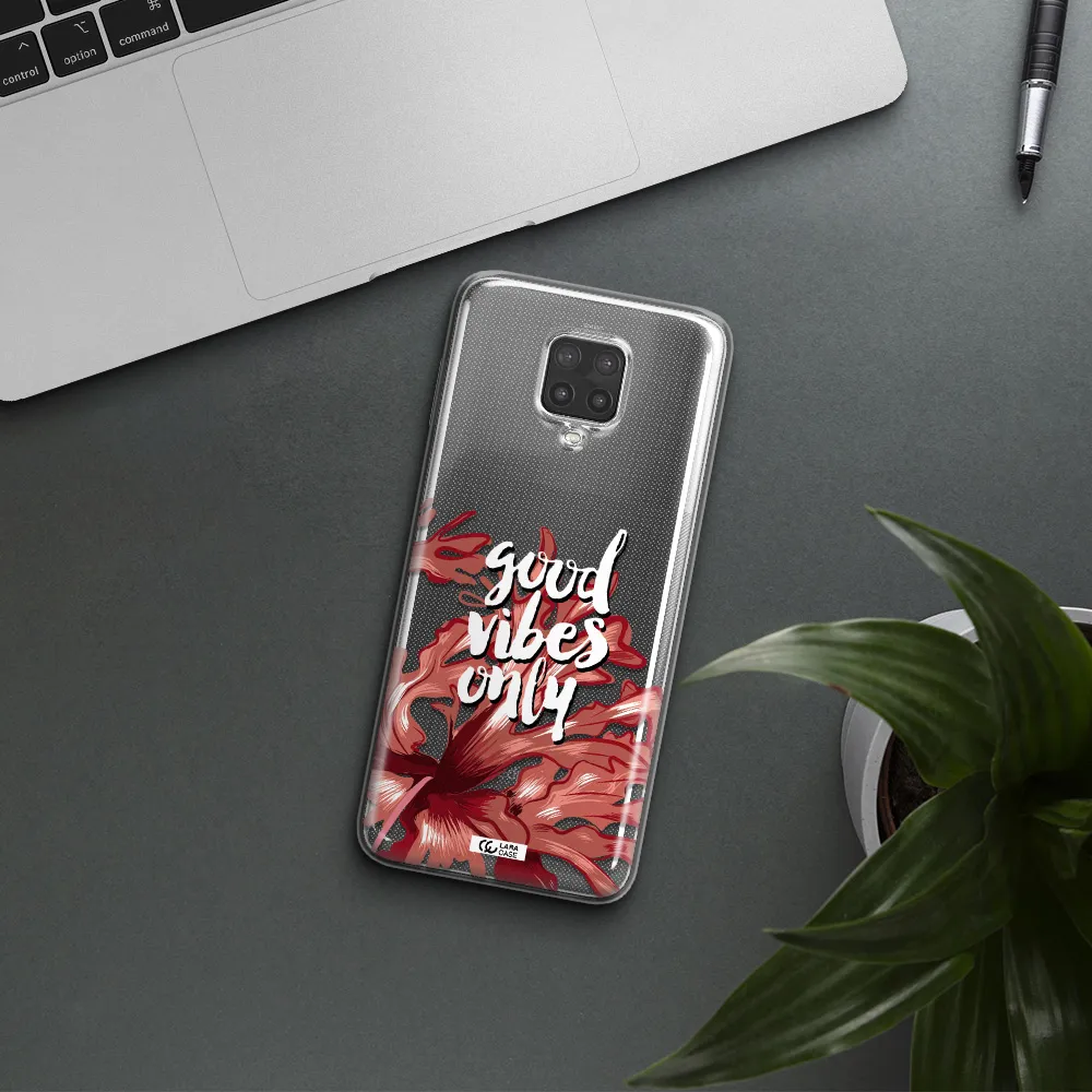 Tropical Vibes Red Xiaomi Note 9 Pro Clear TPU Case