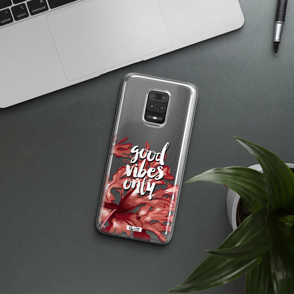 Tropical Vibes Red Xiaomi Note 9S Clear TPU Case