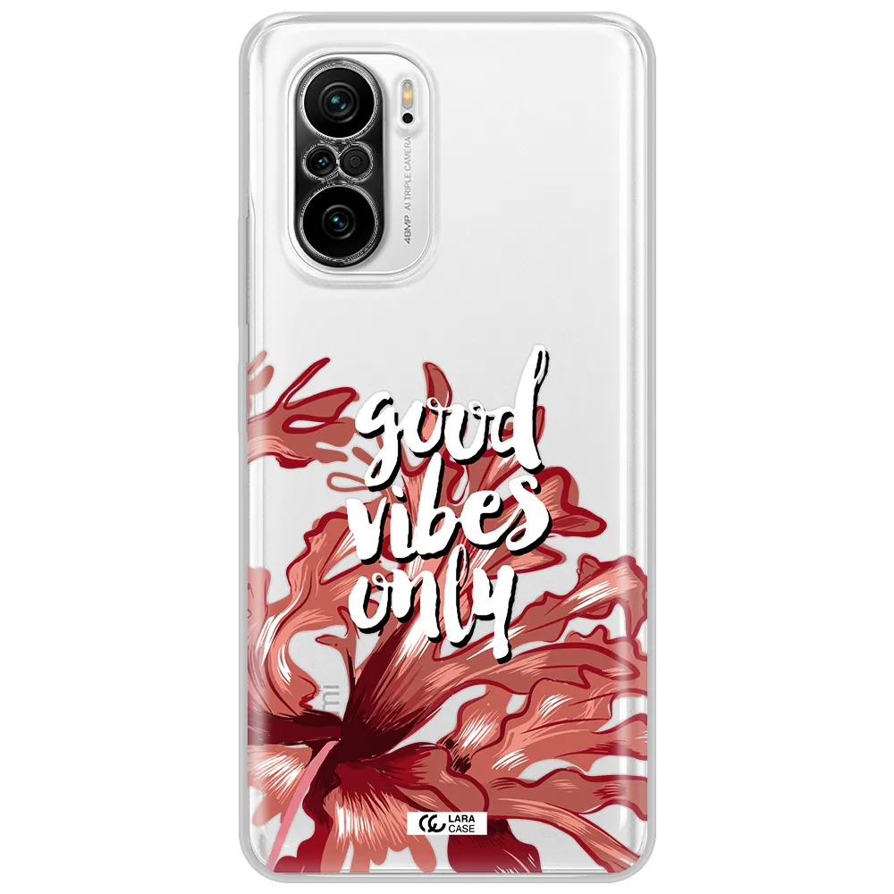 Tropical Vibes Red Xiaomi Poco F3 Clear Tpu Case