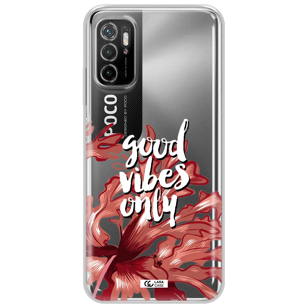 Tropical Vibes Red Xiaomi Poco M3 Pro Clear Tpu Case