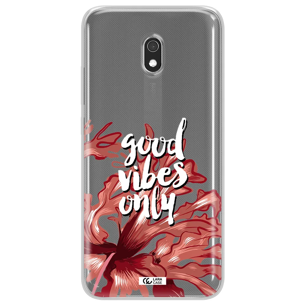 Tropical Vibes Red Xiaomi Redmi 8A Clear TPU Case