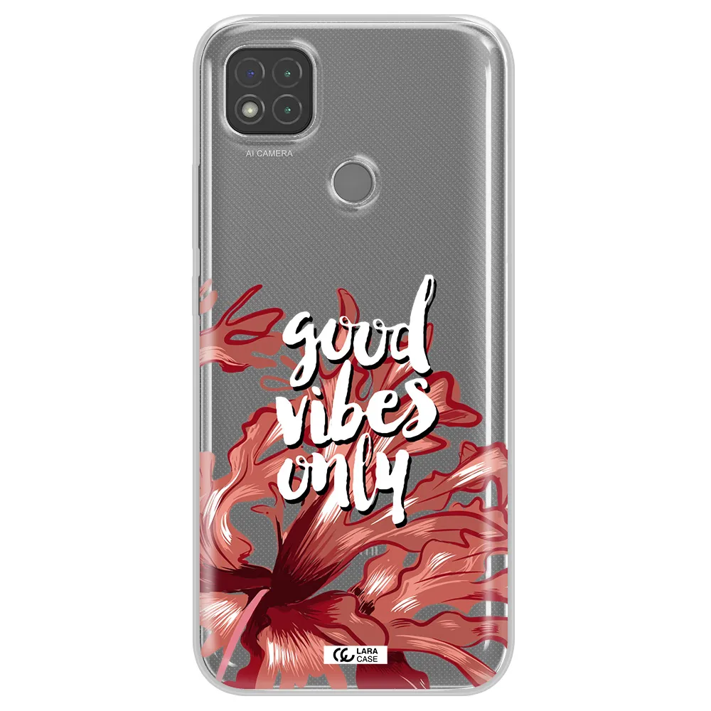 Tropical Vibes Red Xiaomi Redmi 9C Clear TPU Case